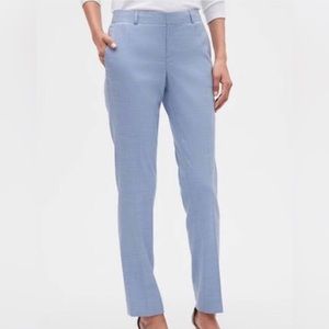 Banana Republic Ryan pants in light blue twill.  Size 0.  30” inseam.